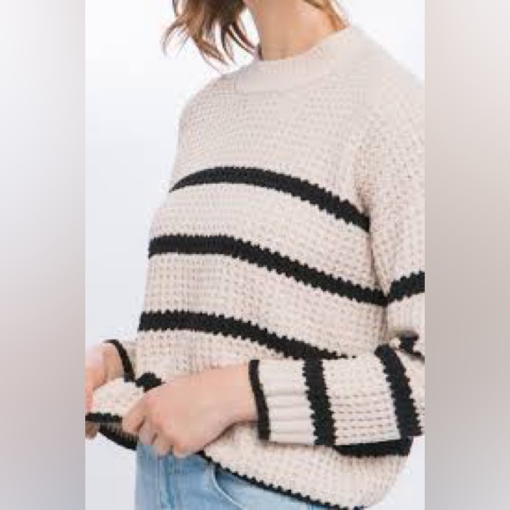 Striped sweater size small